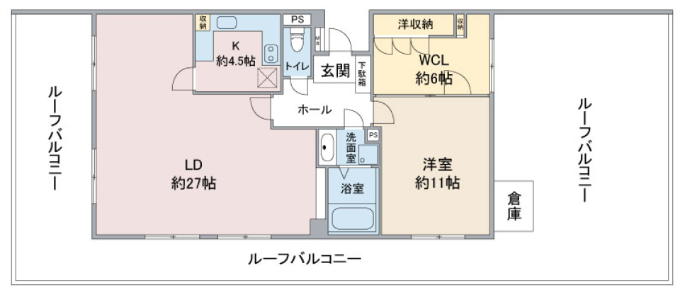 シャンボール千種　１４０６号室の間取り図