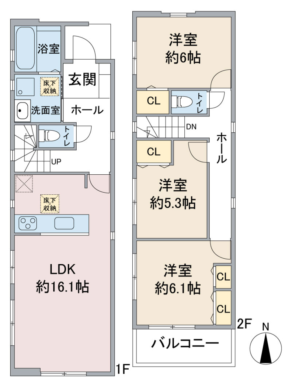 やっぱり戸建の間取り図