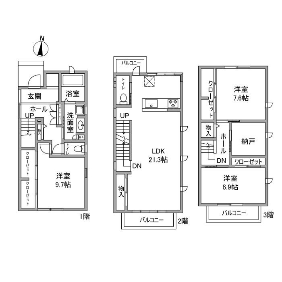 青池町３丁目戸建の間取り図