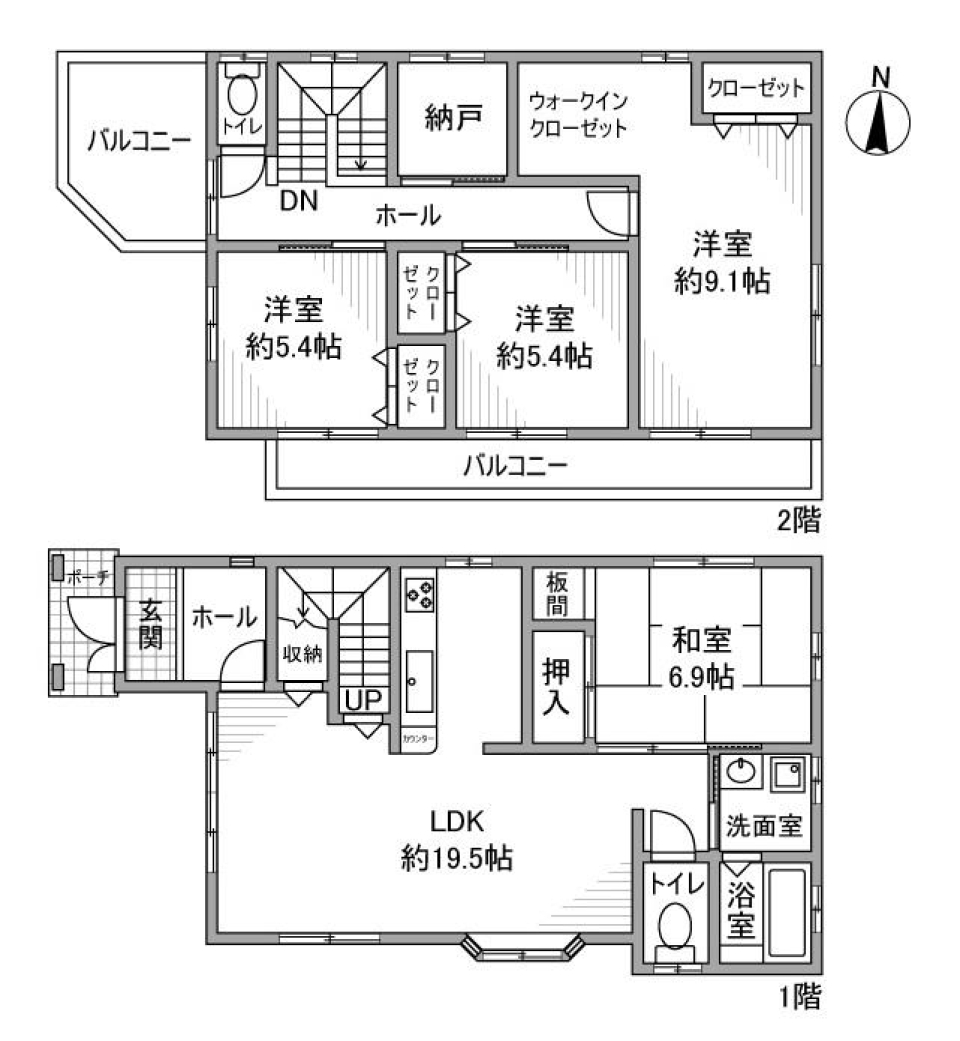 広見３丁目戸建の間取り図