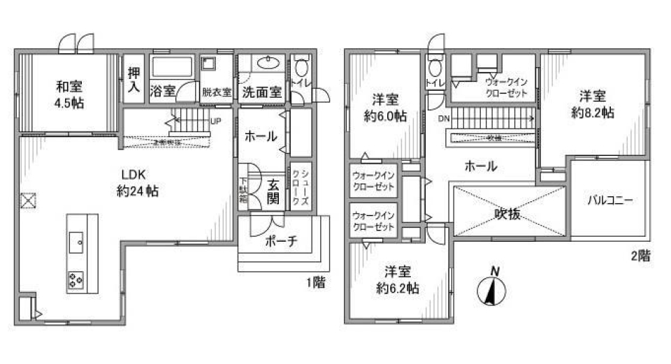 追分町４丁目戸建の間取り図