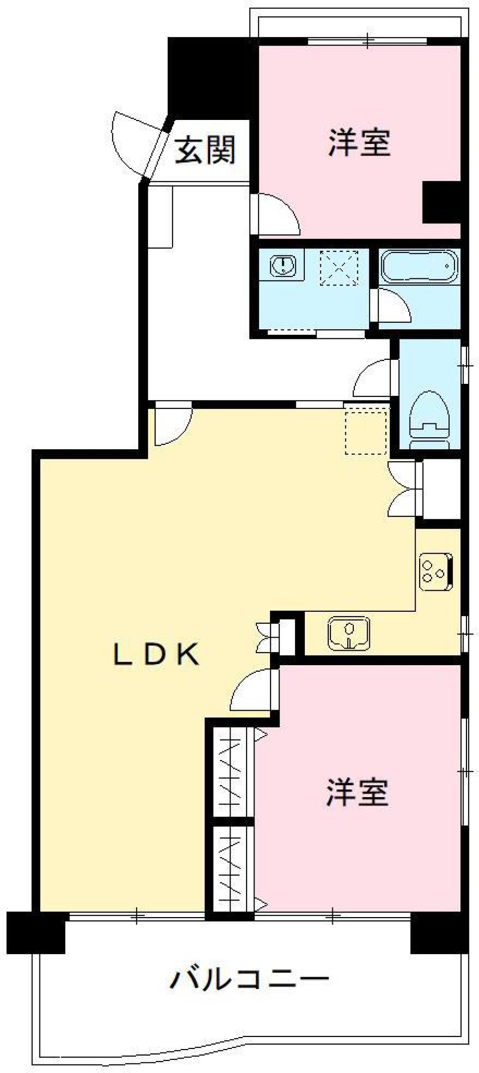 グランシャリオ名駅南 11B号室の間取り図