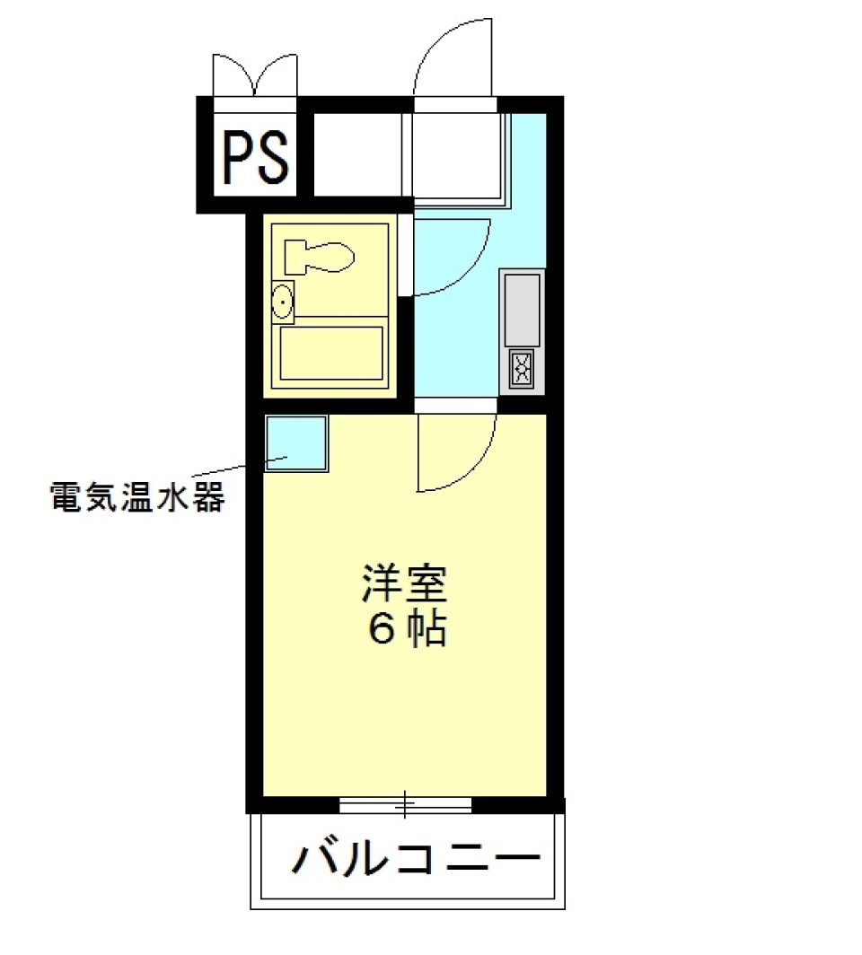 リード岡崎２４８　401の間取り図