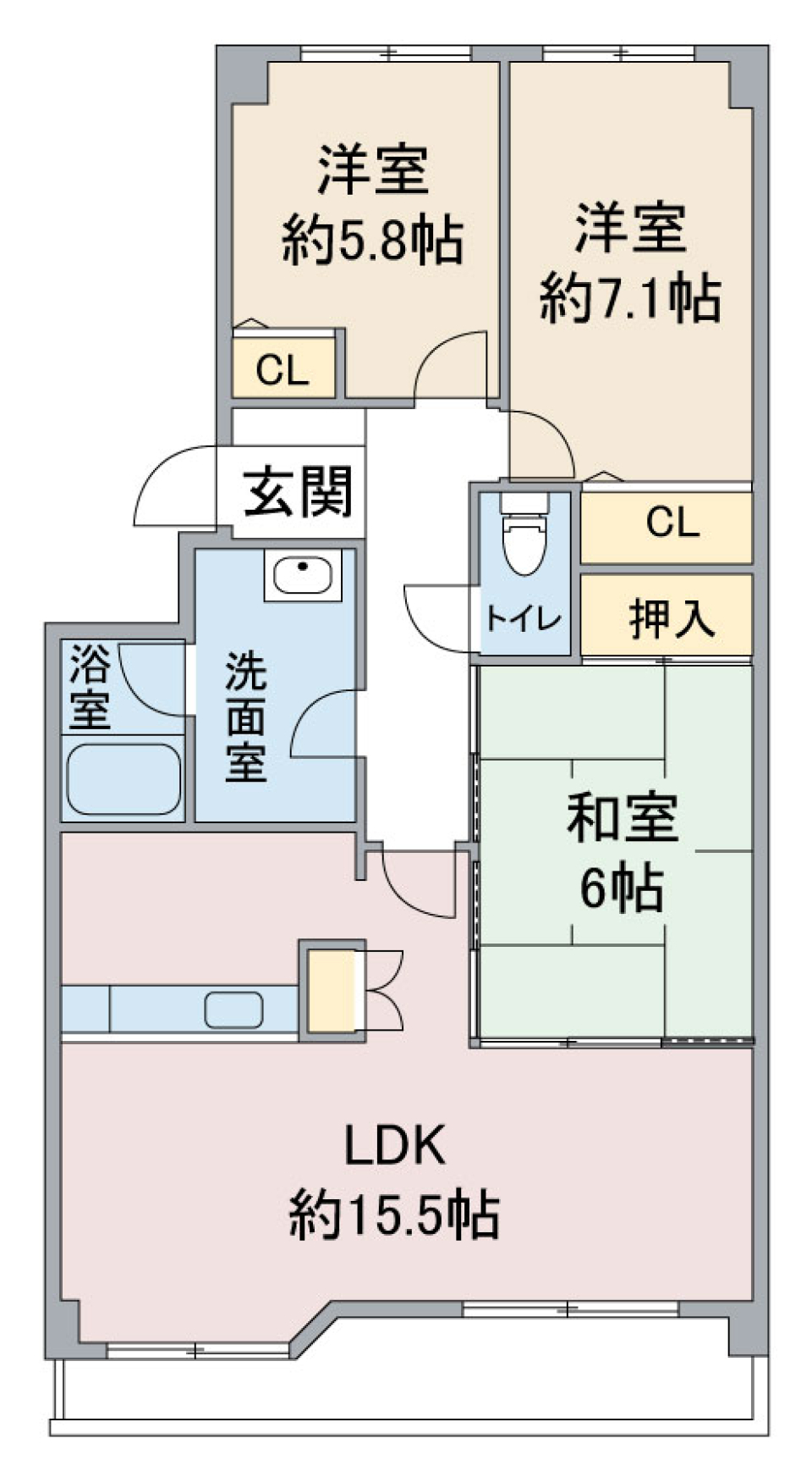 エスペランサⅡ　303の間取り図