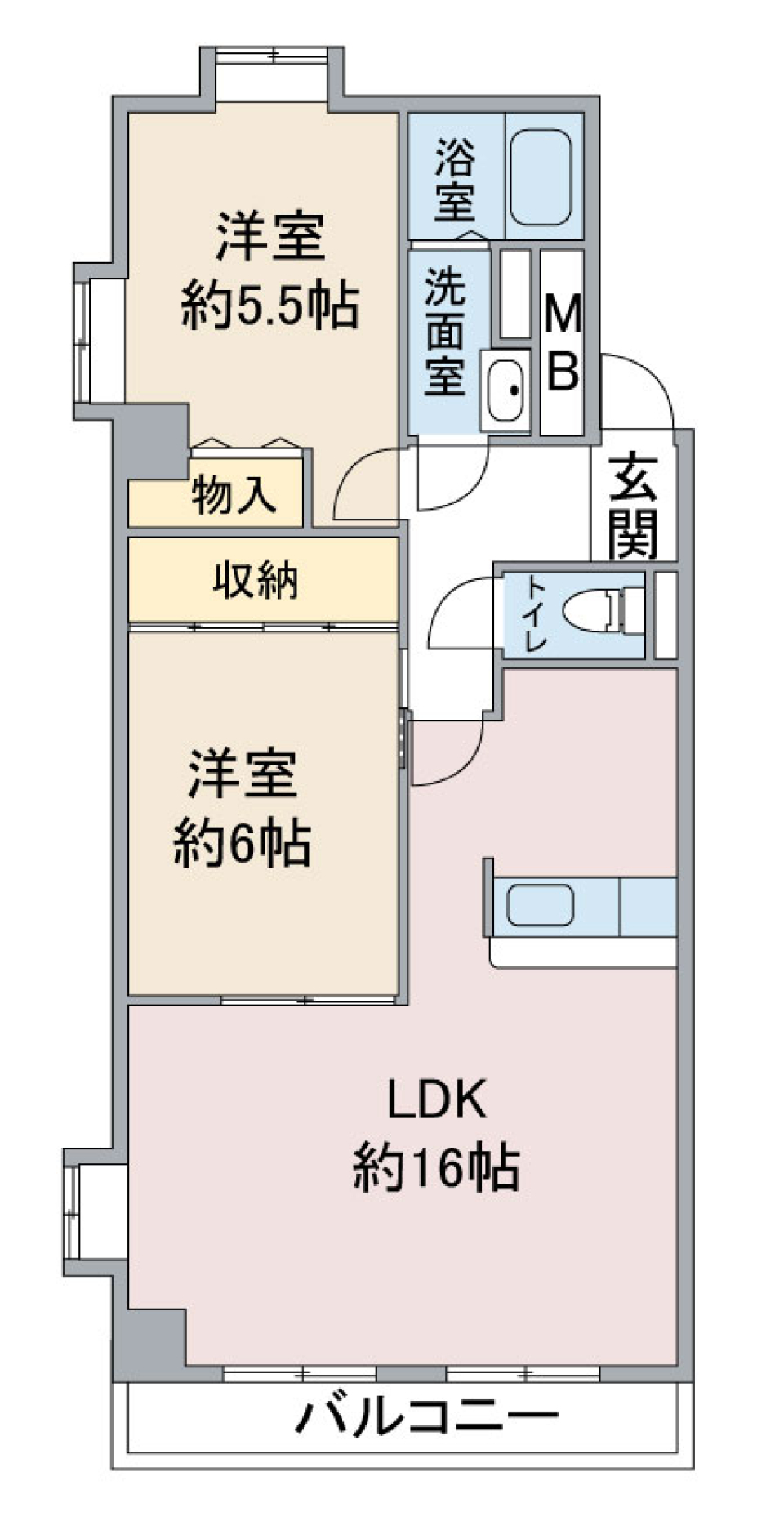 レジデンス翔　403の間取り図