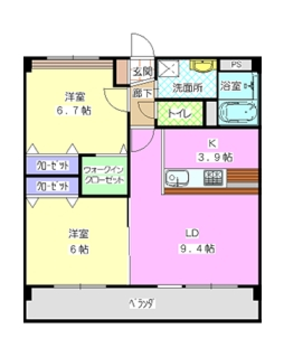 パピルス　302の間取り図