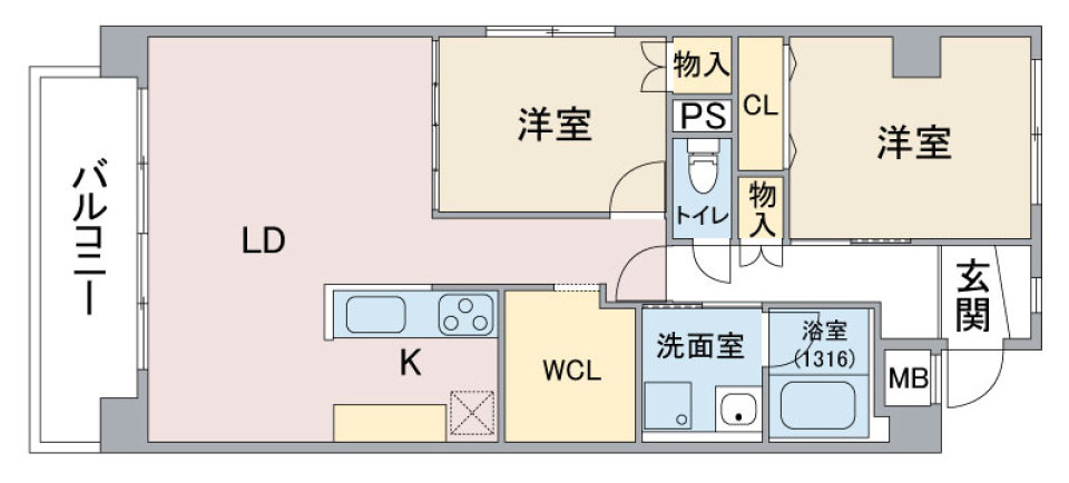 シャルムアスカ　101の間取り図