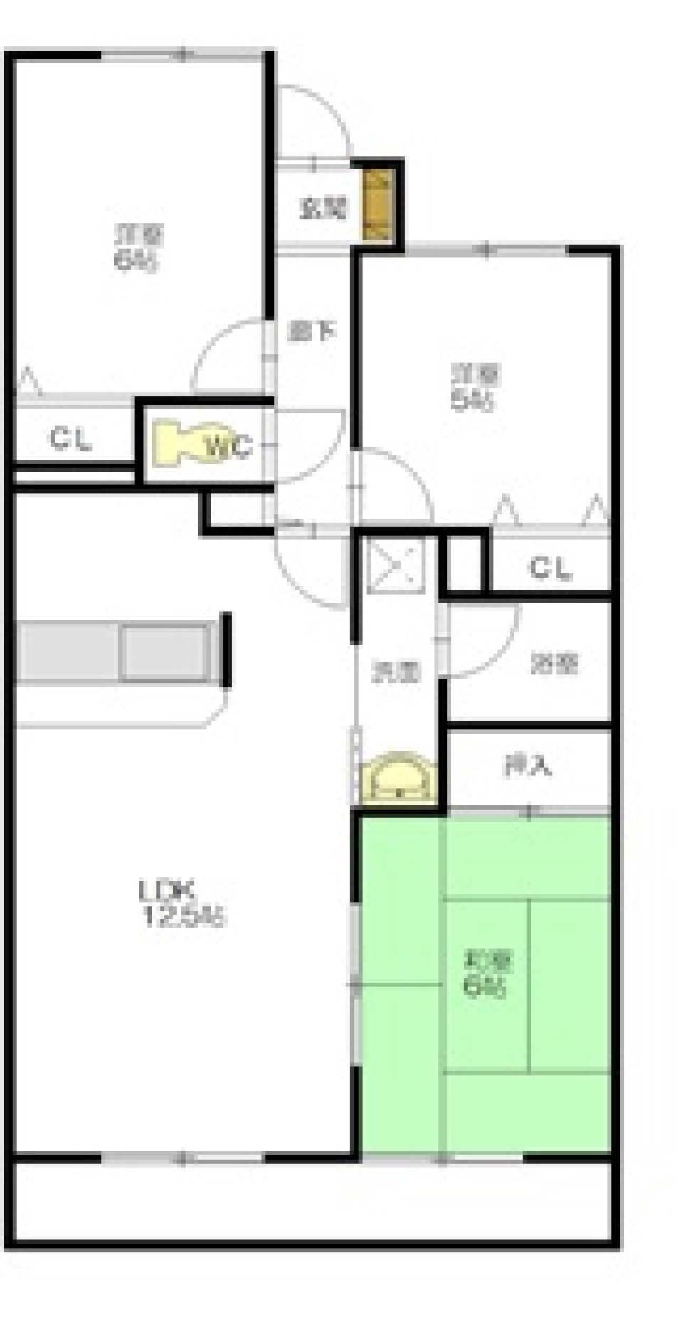 グランドメゾン徳重306の間取り図