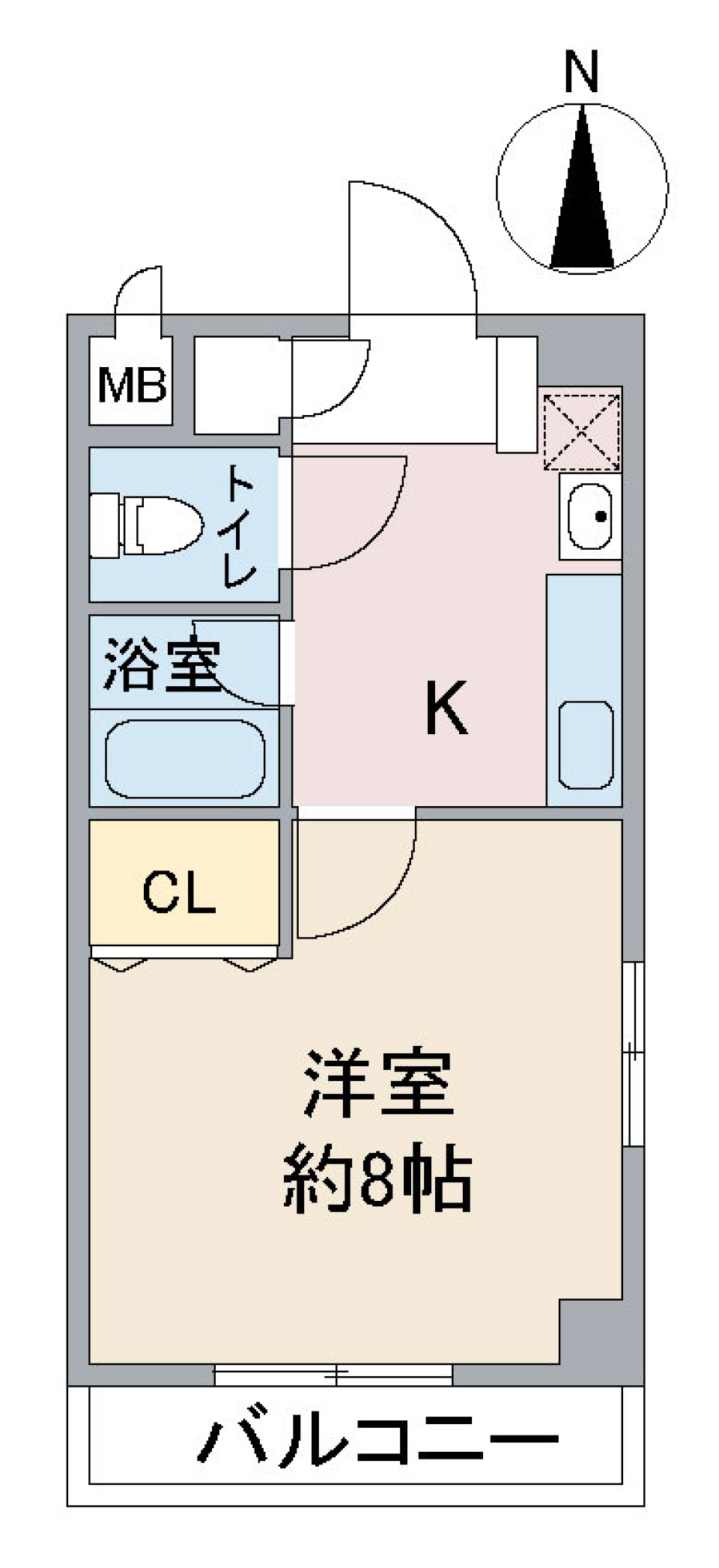 レージュ　ウエスト　301の間取り図