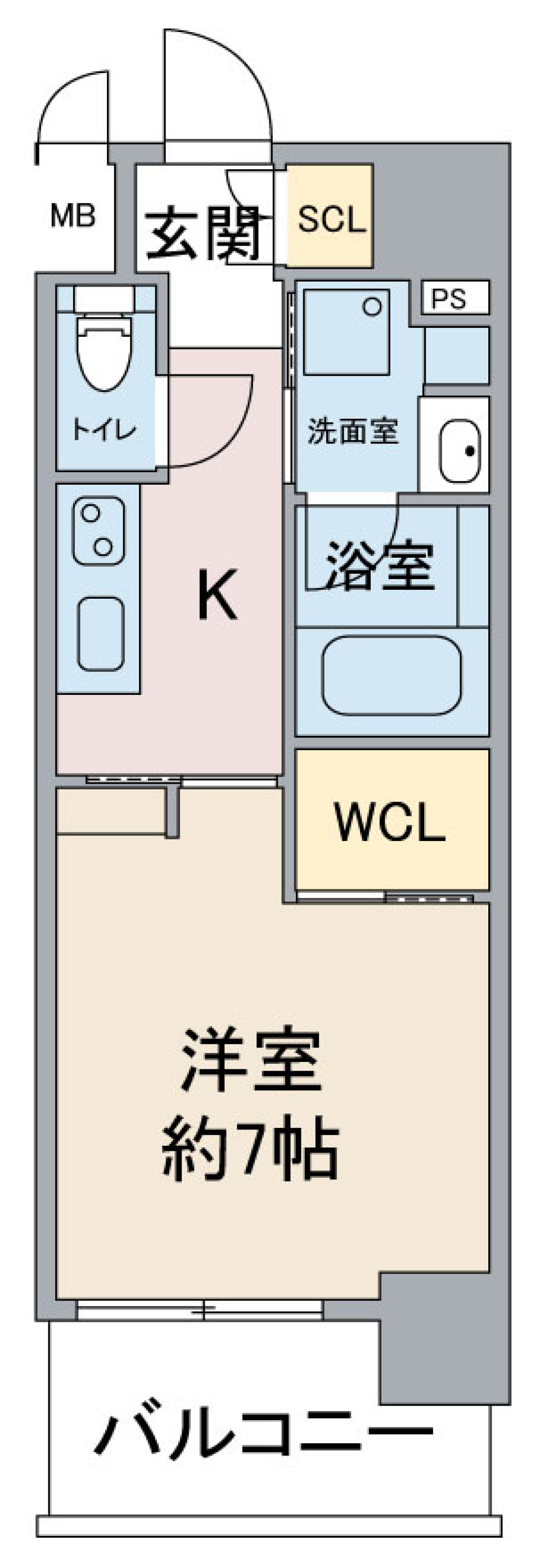 スリーアイランドタワー桜山　802の間取り図