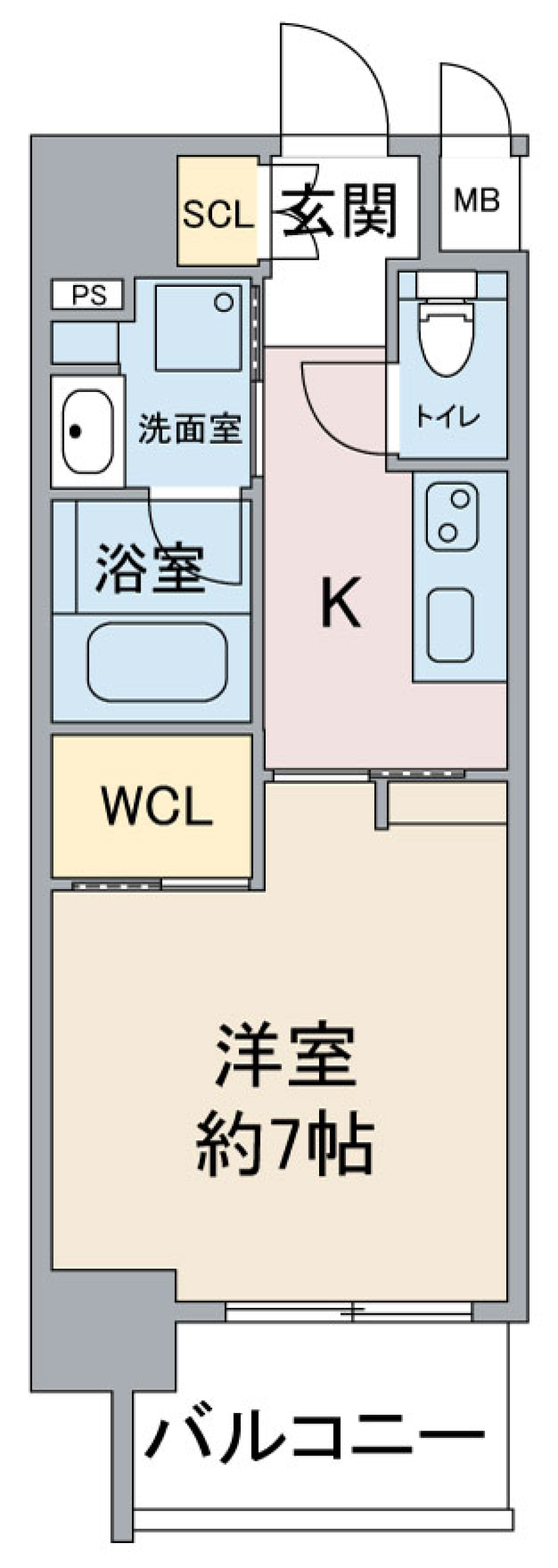 スリーアイランドタワー桜山　703の間取り図