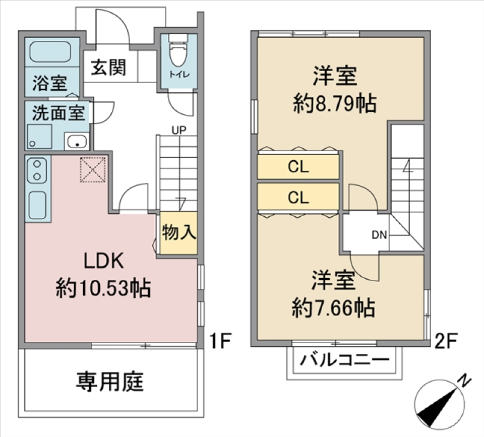 エスパスよもぎ台　Bの間取り図