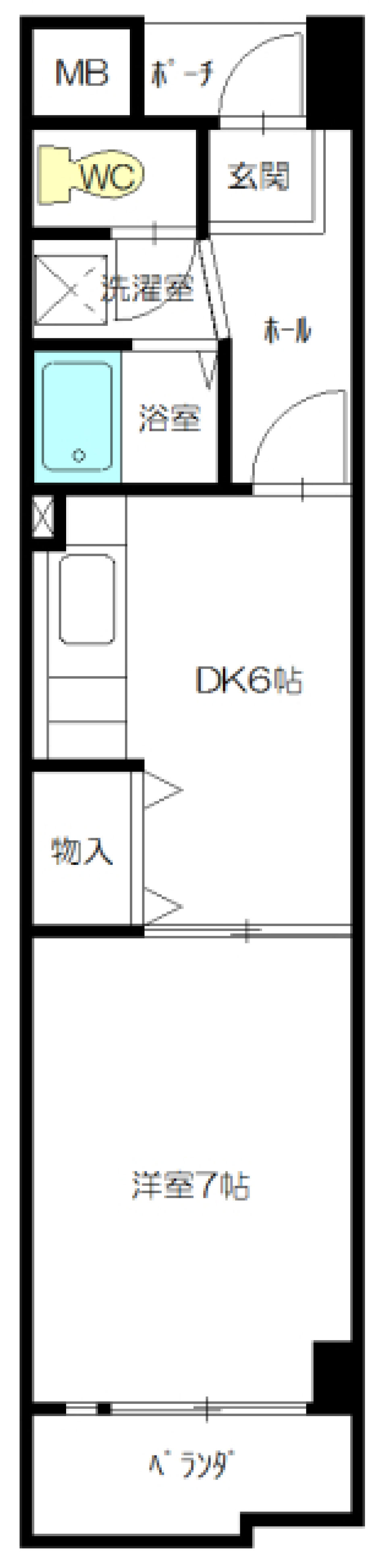 アーバンドエル杁中　405の間取り図