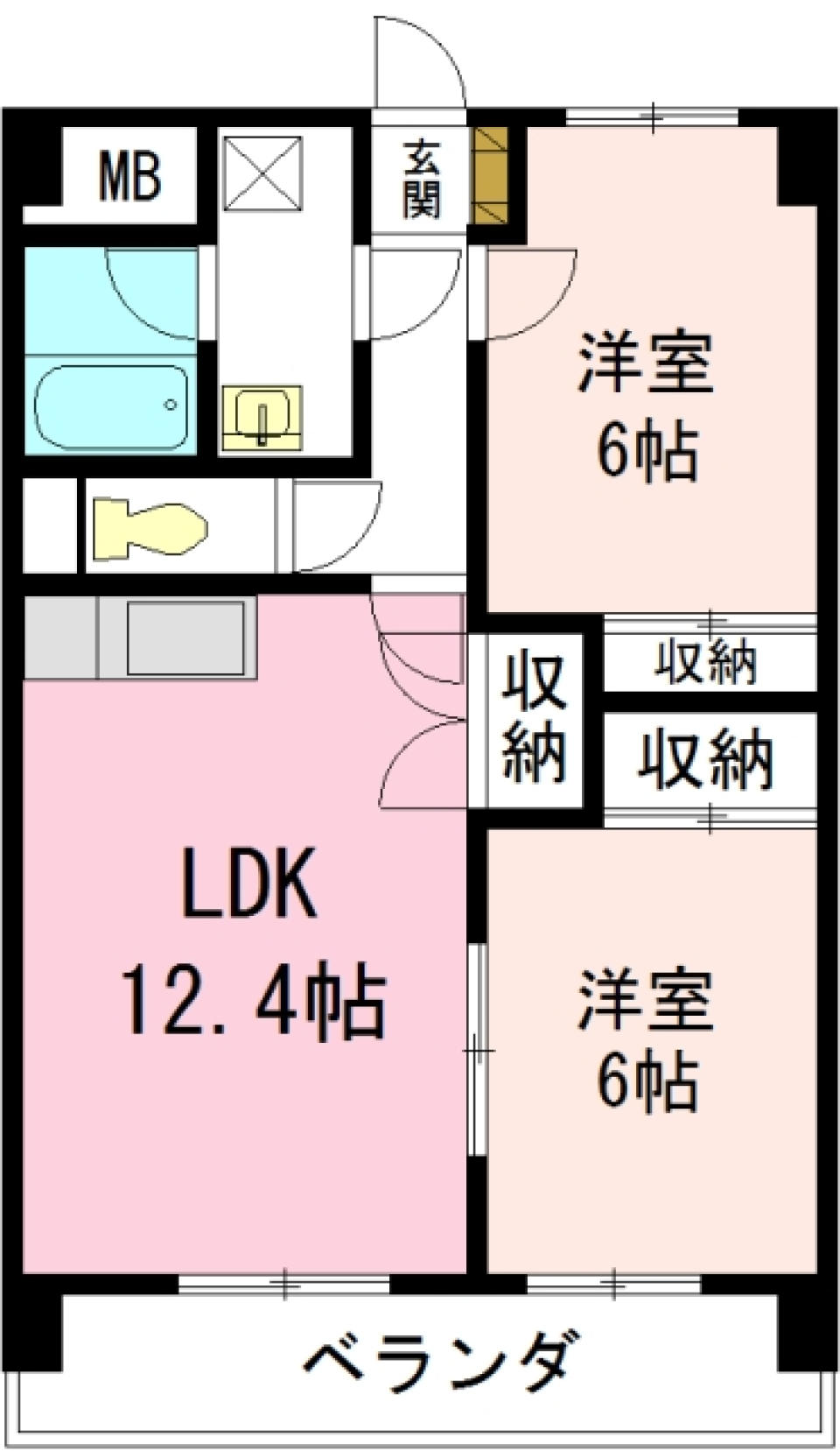 レージュ原　303の間取り図