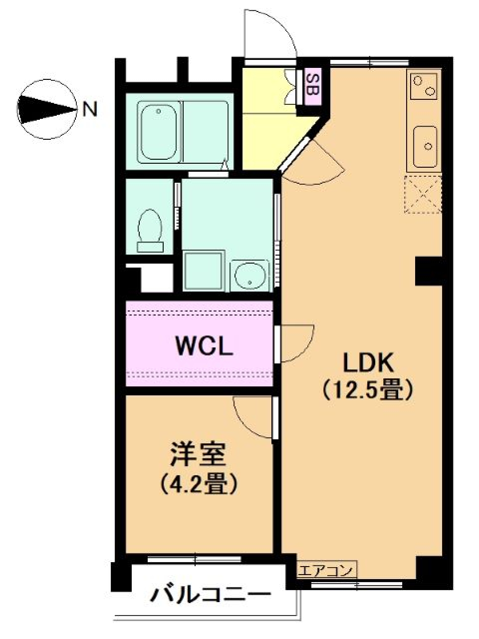 ソレイユ大曽根　604の間取り図