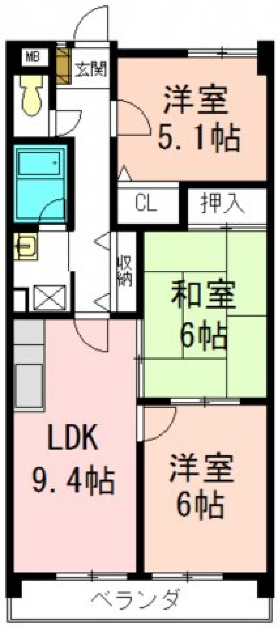 エスポワール丸新　303の間取り図