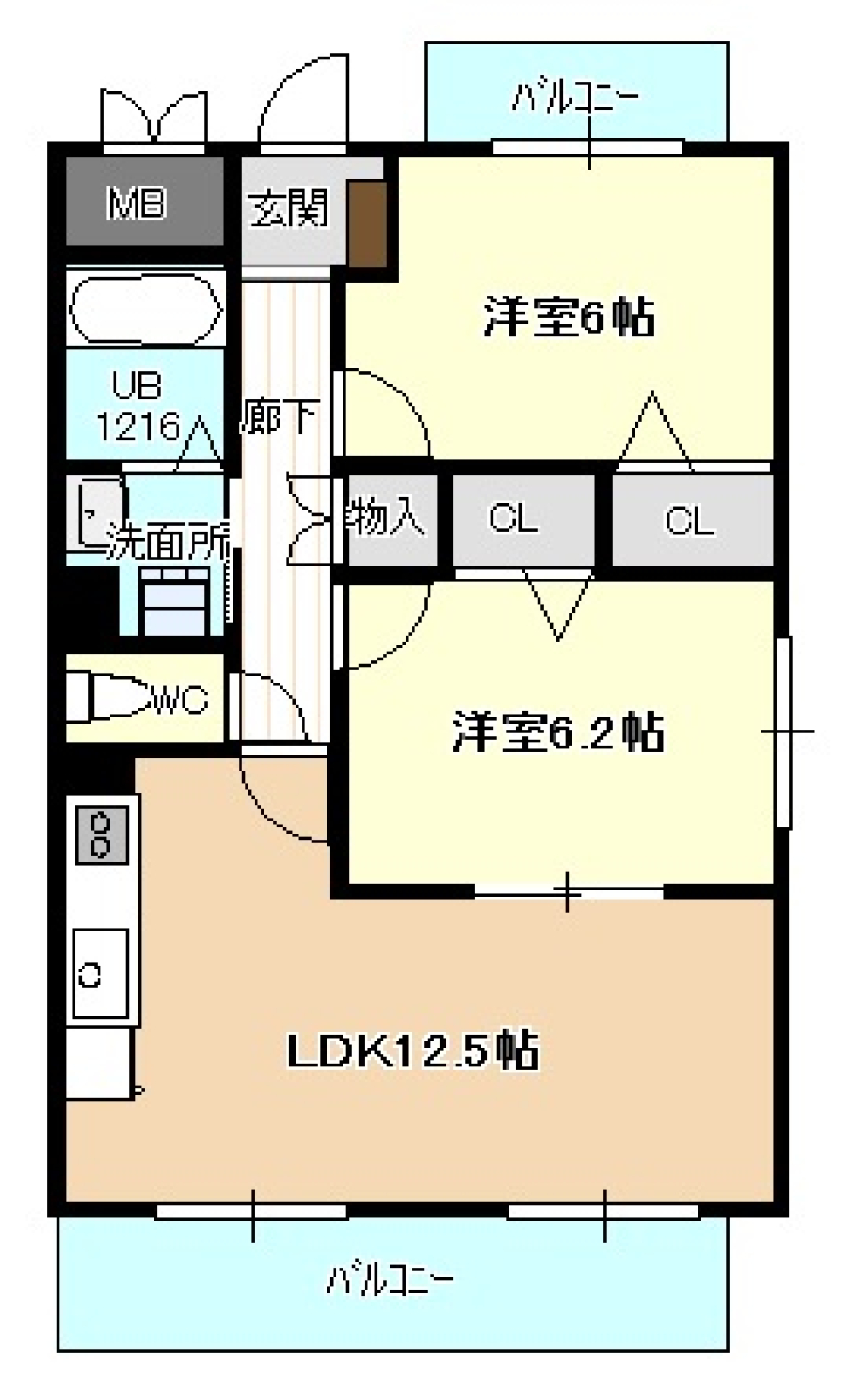 ライヒフロイデ　00203の間取り図