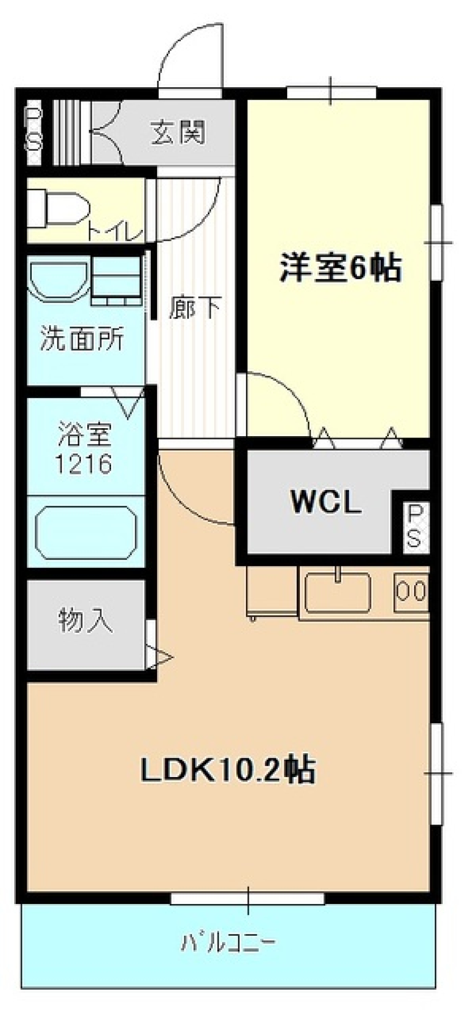 グローバルガーデン00103の間取り図