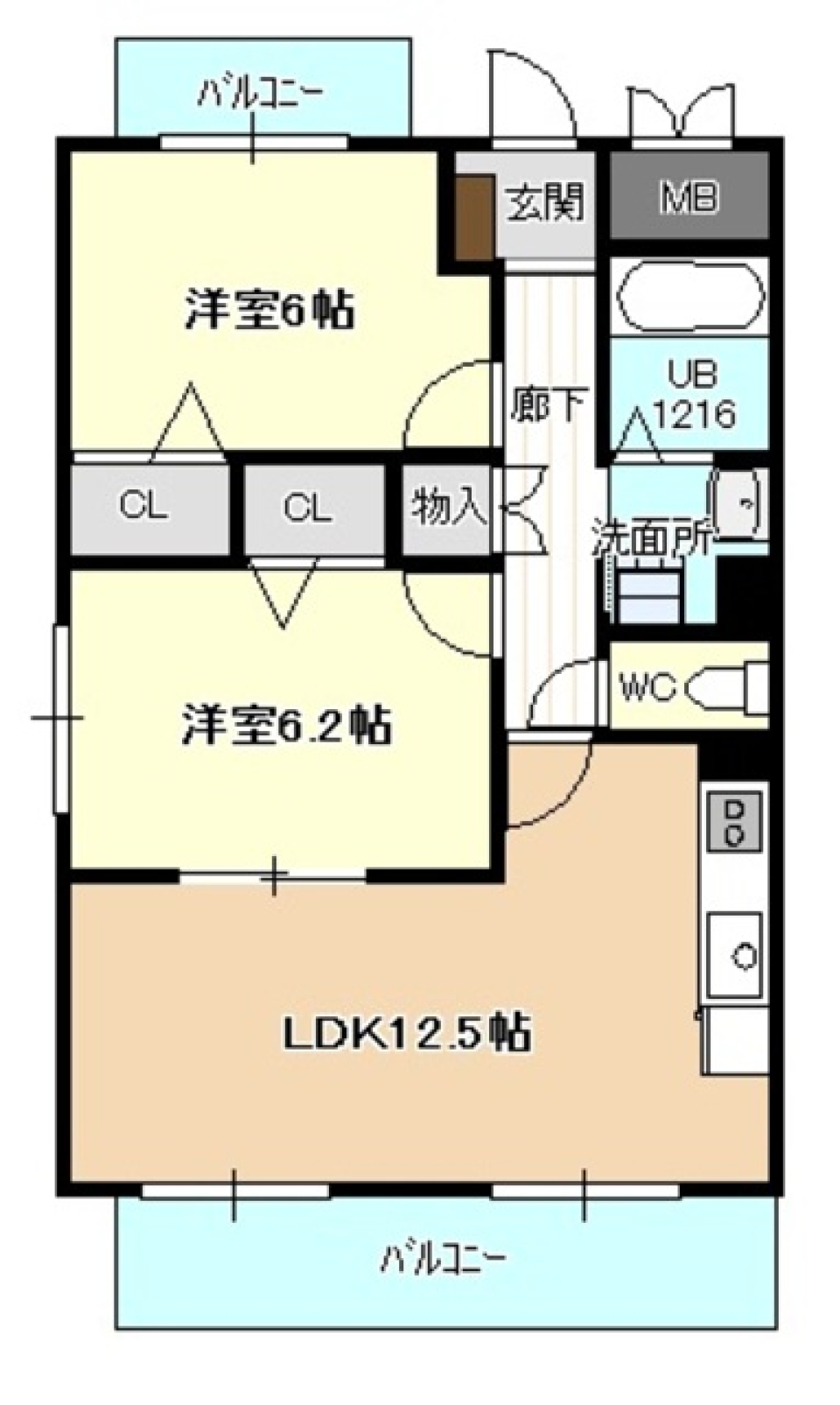 ライヒフロイデ　00201の間取り図