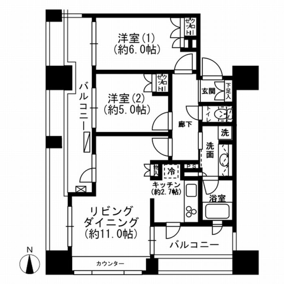 二人＋αの幸せ計画の間取り図