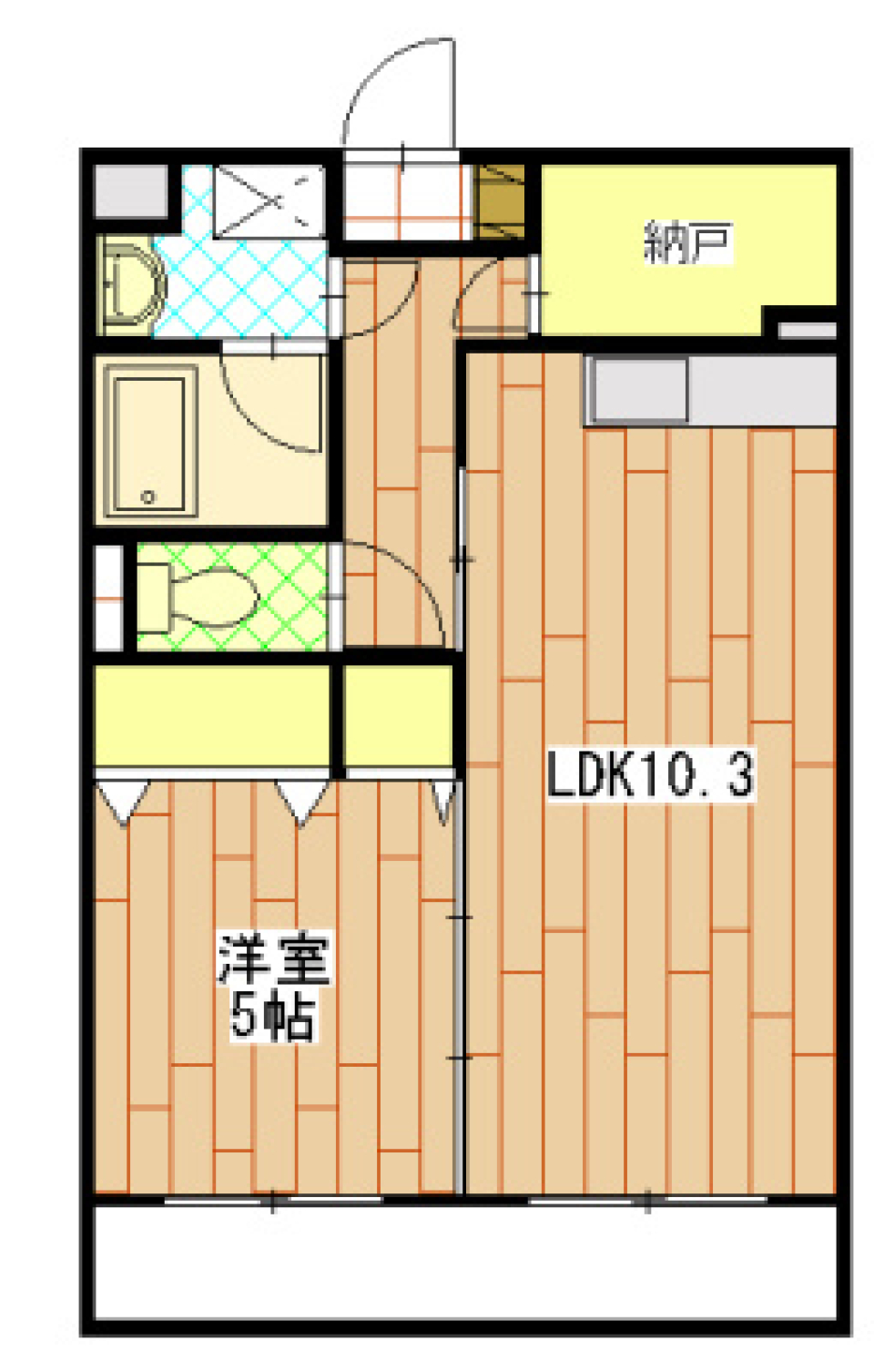 陽光溢れる、あたたかな住まいの間取り図