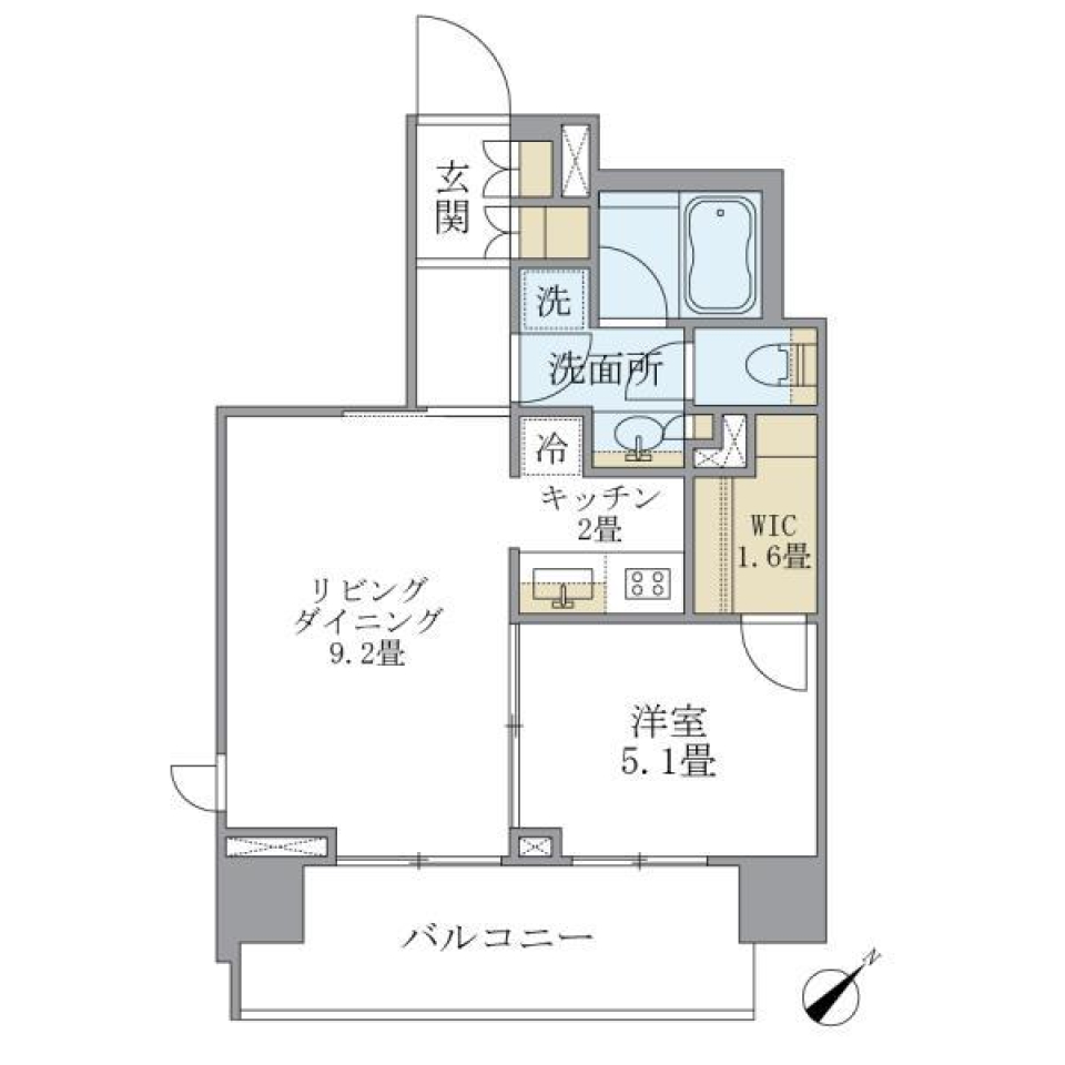 アパートメンツ千駄木 706の間取り図