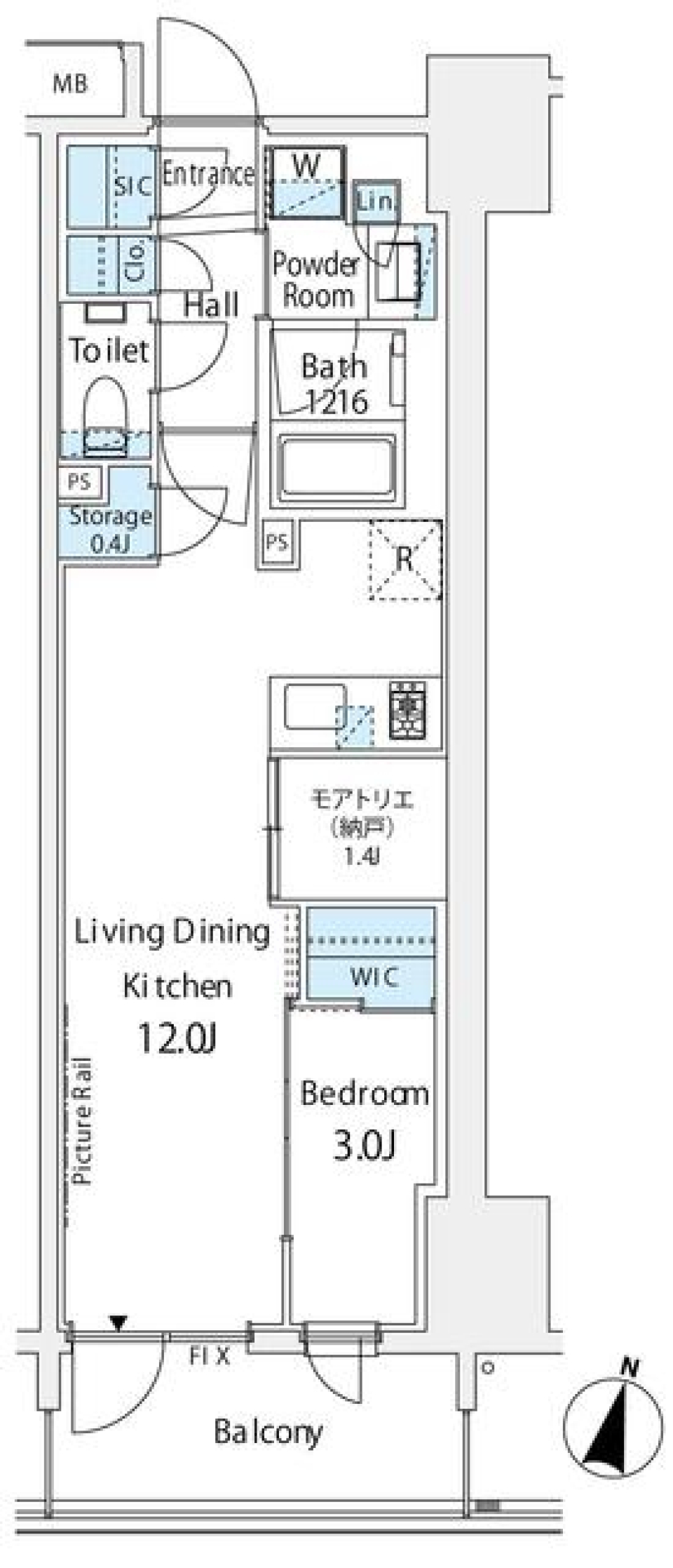 【新築】桜の川沿いにの間取り図