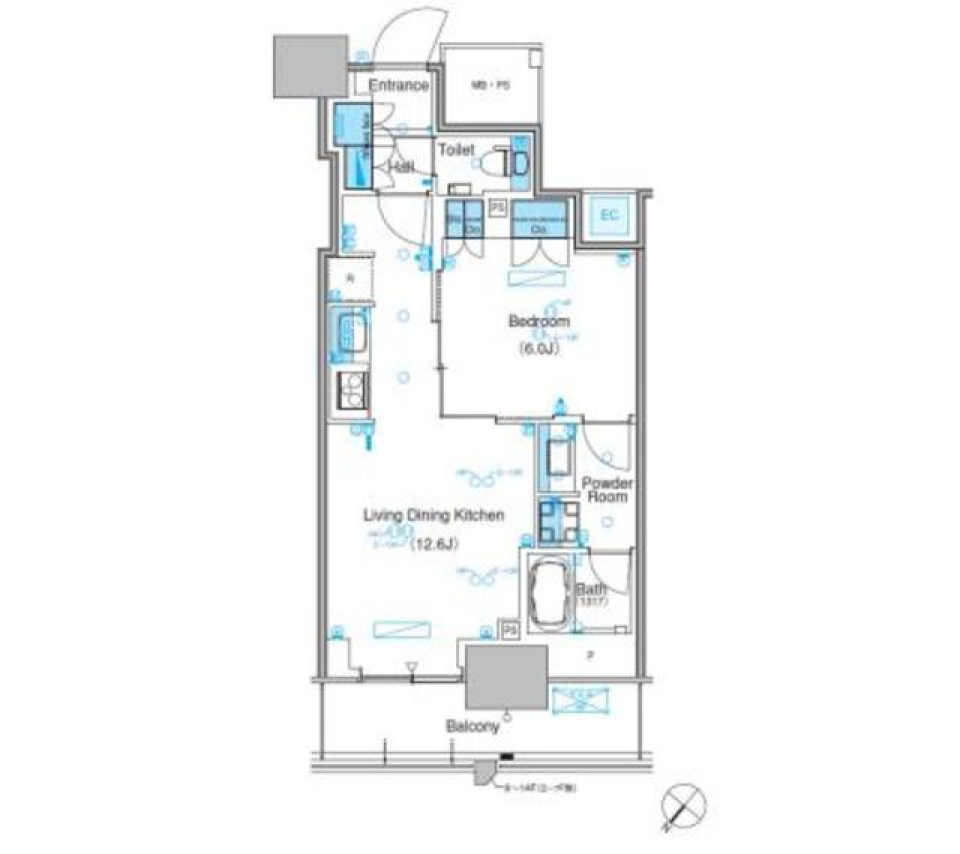 いまを楽しむ豊洲の住まいの間取り図