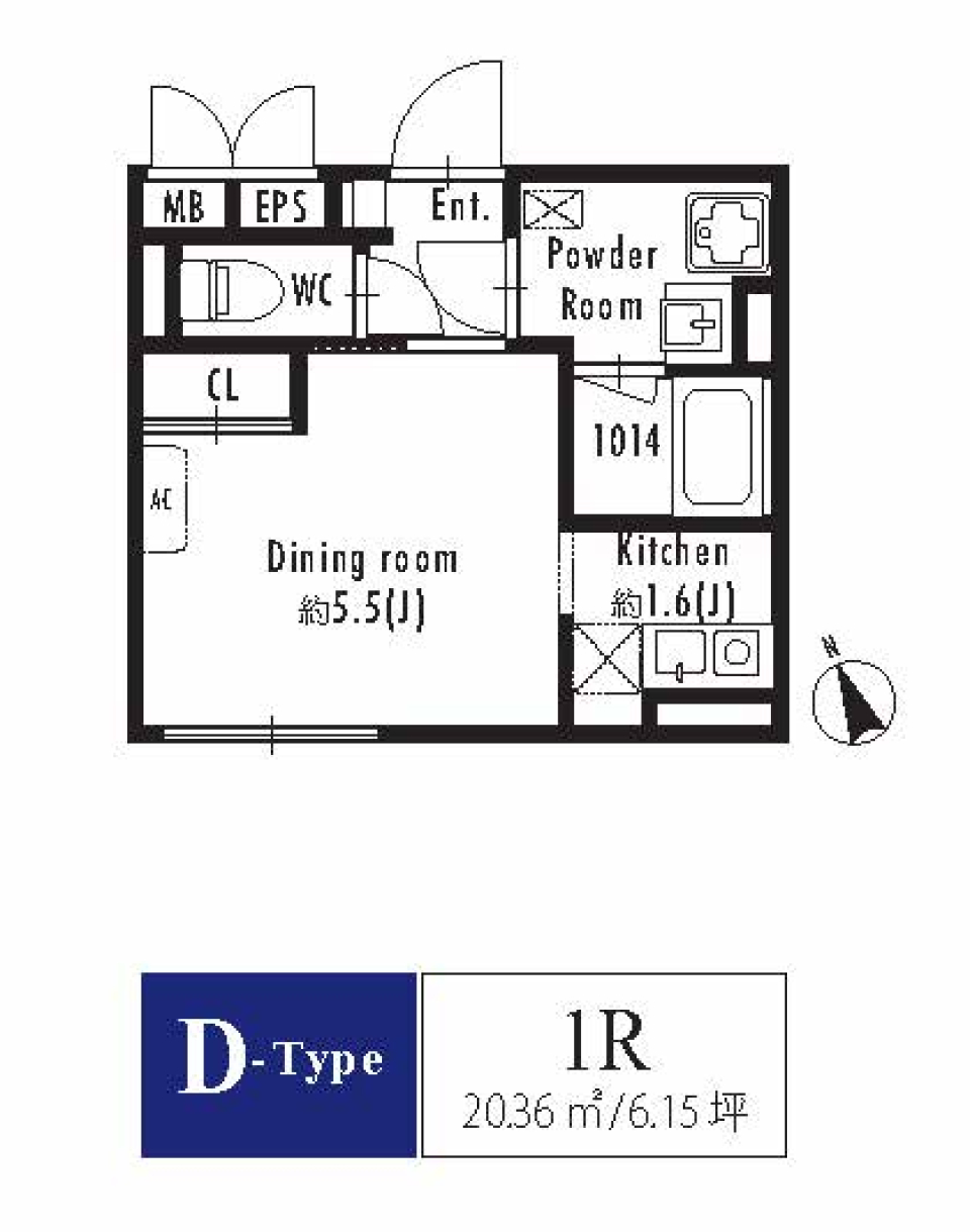 GRANPASEO西新宿　205の間取り図