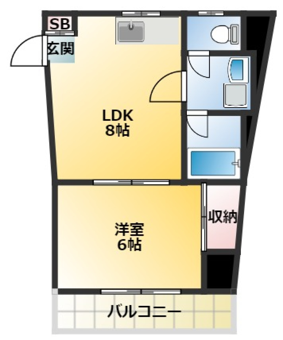 アクシア　A2-1の間取り図