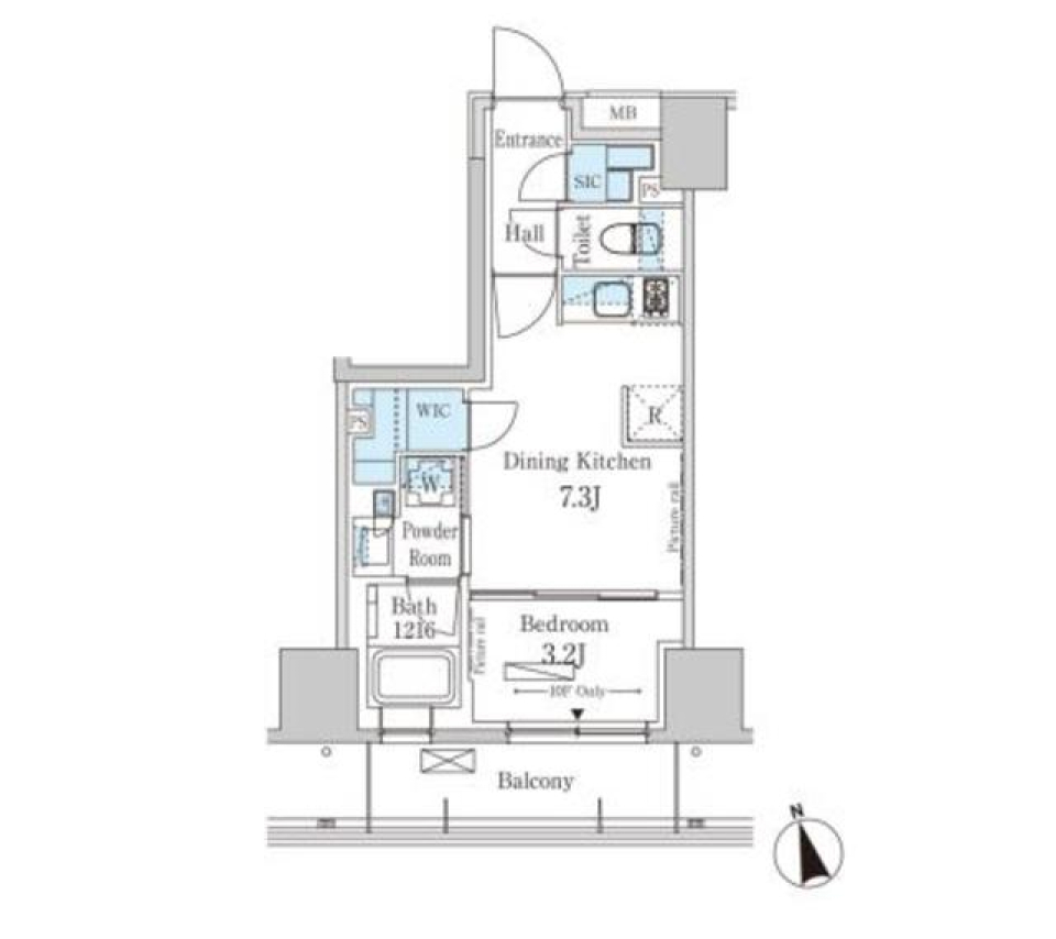 パークアクシス南青山七丁目 303の間取り図