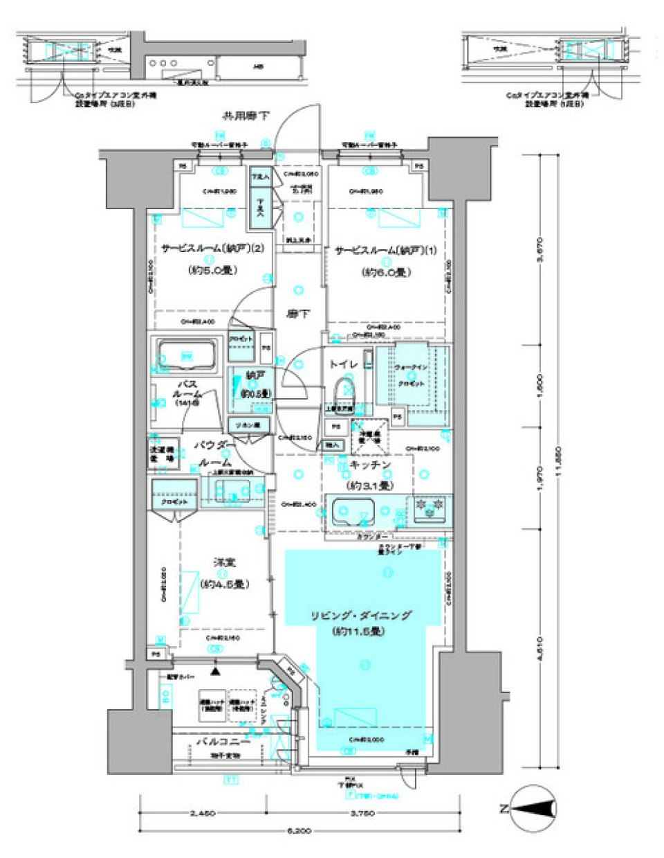 ディームス方南町　403号室の間取り図