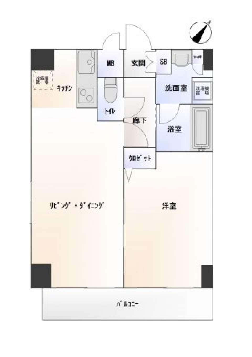 トーシンフェニックス初台弐番館 1301号室の間取り図