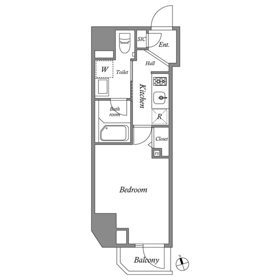 ＧＲＡＮ　ＰＡＳＥＯ田原町 0303号室の間取り図