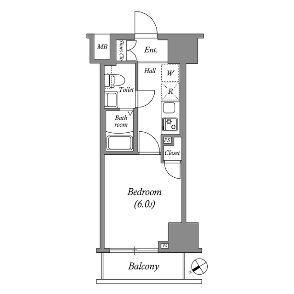 ＧＥＮＯＶＩＡお花茶屋ｓｋｙｇａｒｄｅｎ 1002号室の間取り図