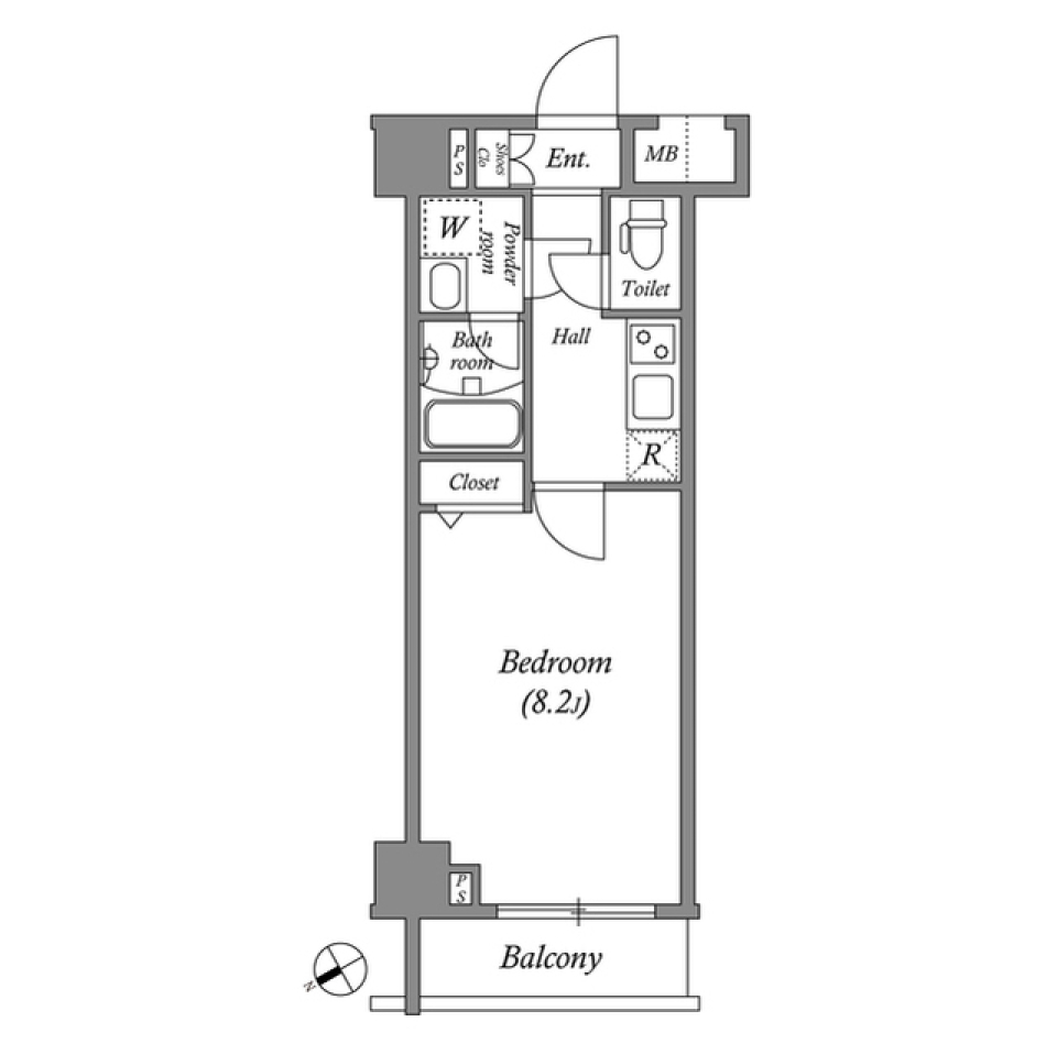 ＧＥＮＯＶＩＡ西高島平ｓｋｙｇａｒｄｅｎ 0306号室の間取り図