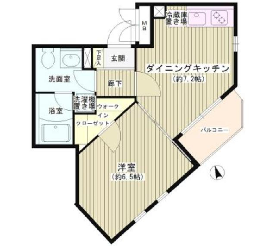 ジーリョ自由が丘　207号室の間取り図