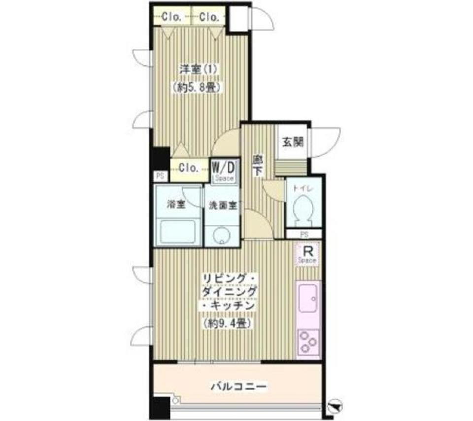 ソシア千歳烏山 301の間取り図