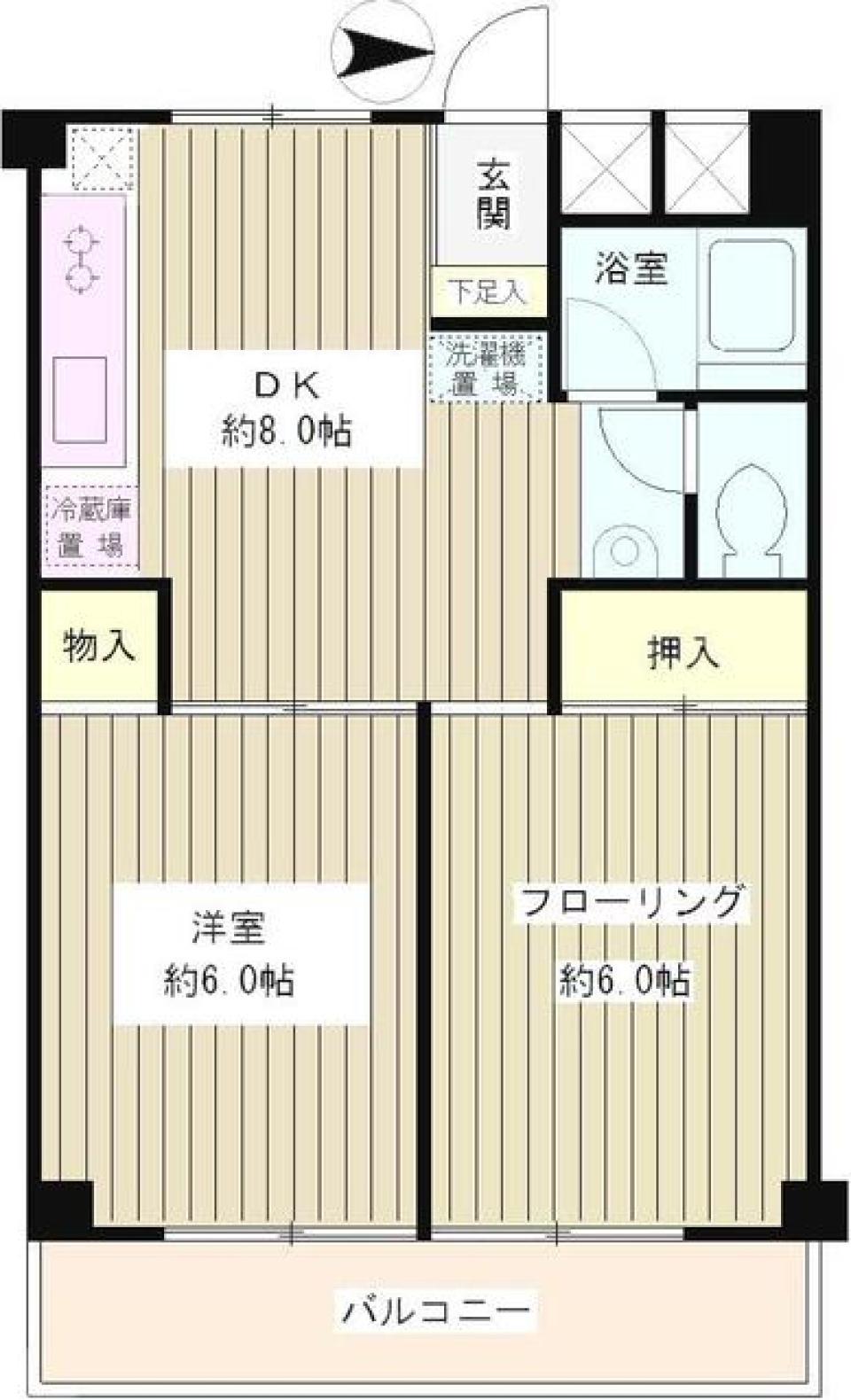 東高円寺ハイム　207号室の間取り図