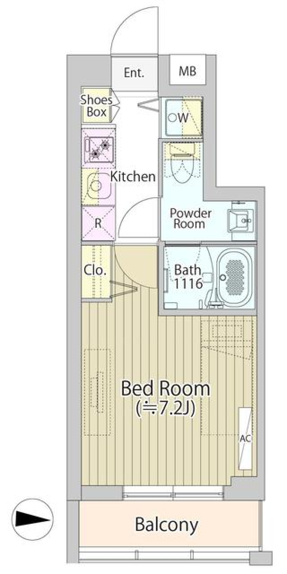 パークウッズ戸越公園　102の間取り図