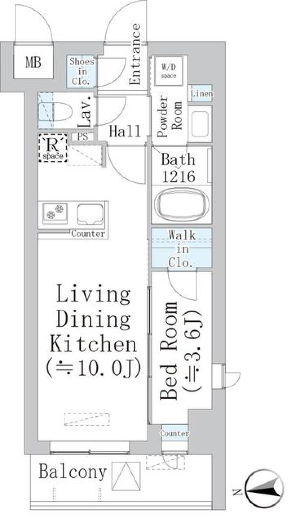 アーデル浮間舟渡 503の間取り図