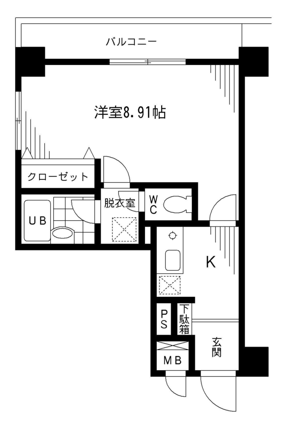 プライムアーバン千代田富士見　503の間取り図