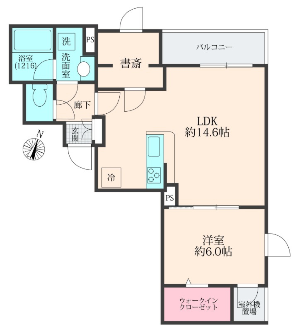 Maison Housedressing 206号室の間取り図