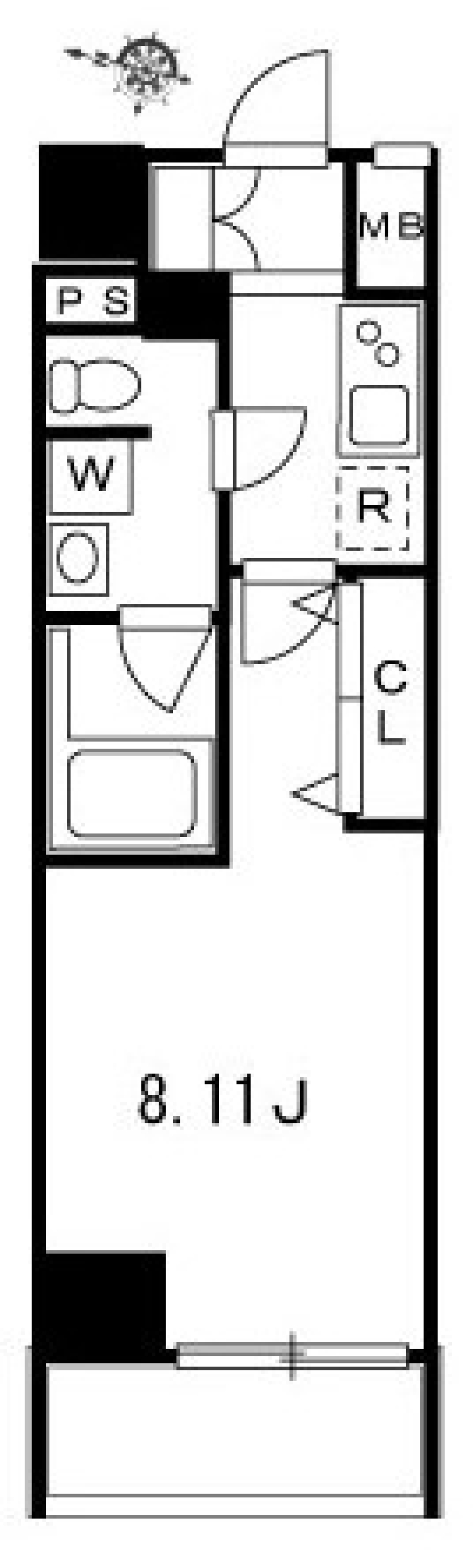 レグゼ王子神谷　902号室の間取り図