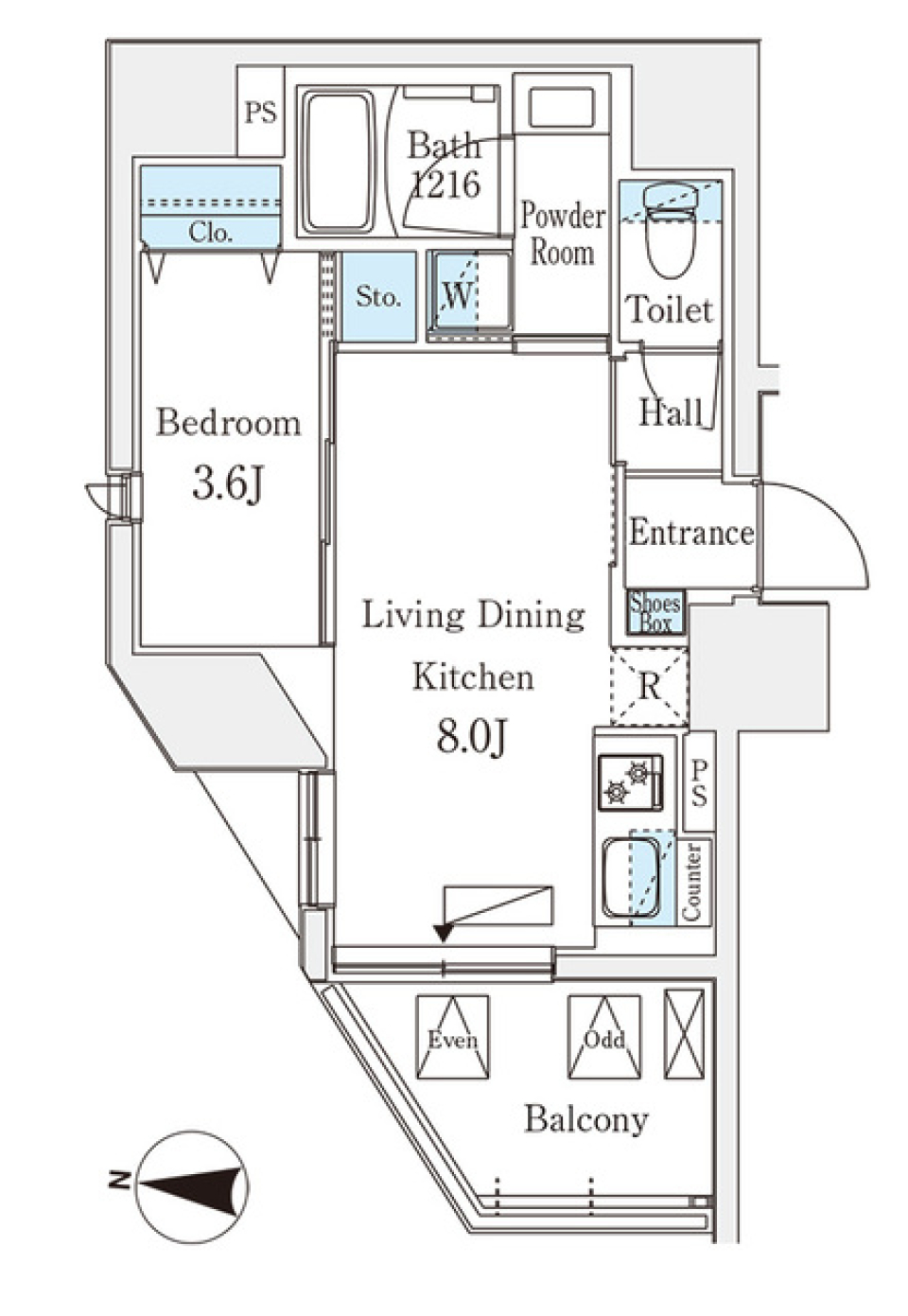 建具が素敵なふたりのお家の間取り図