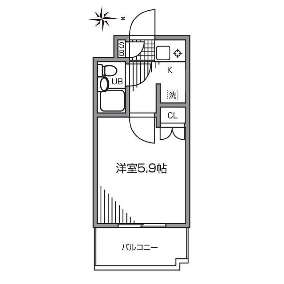 大田区デビューの間取り図