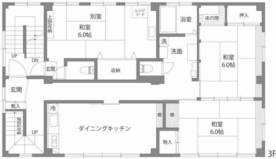 田島ビル　3Fの間取り図