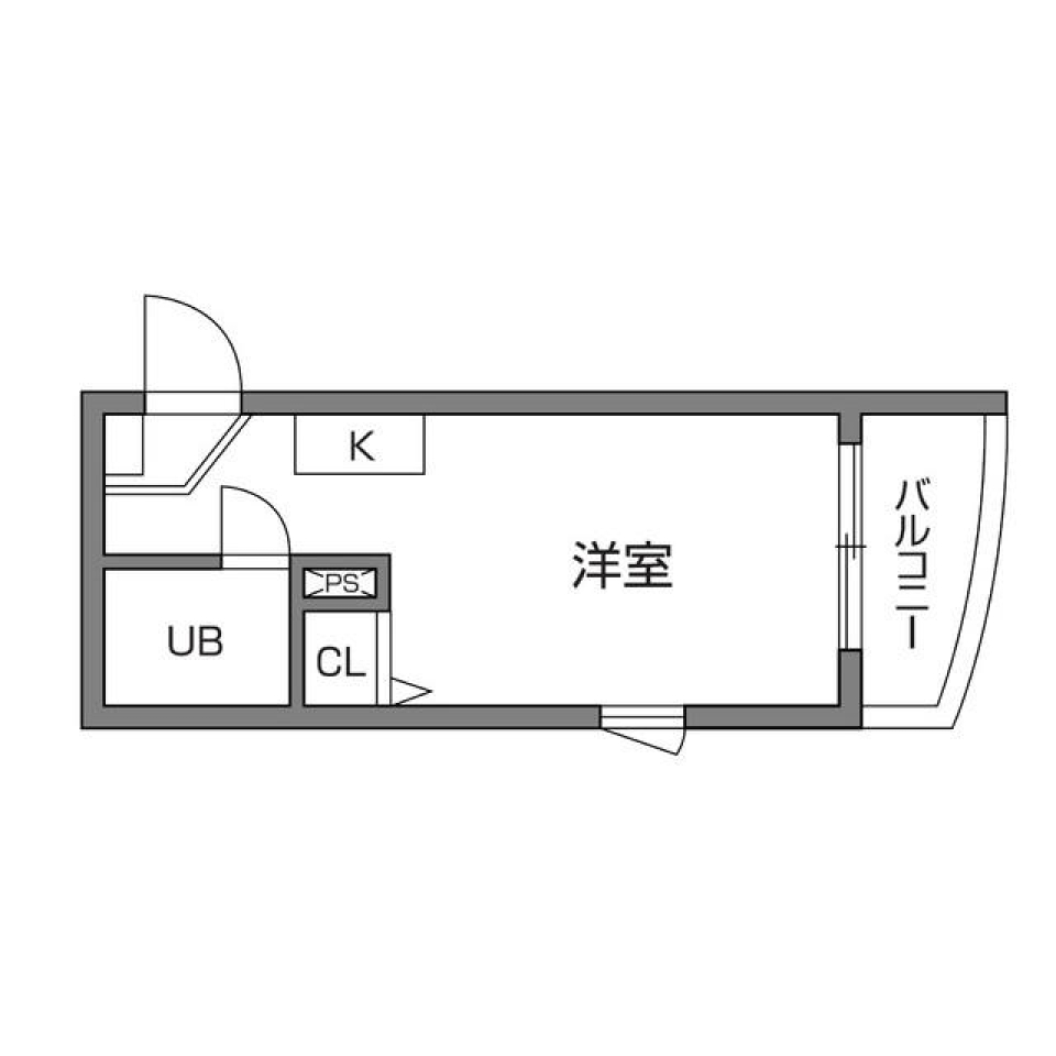 ピアクレスト仙川　205号室の間取り図