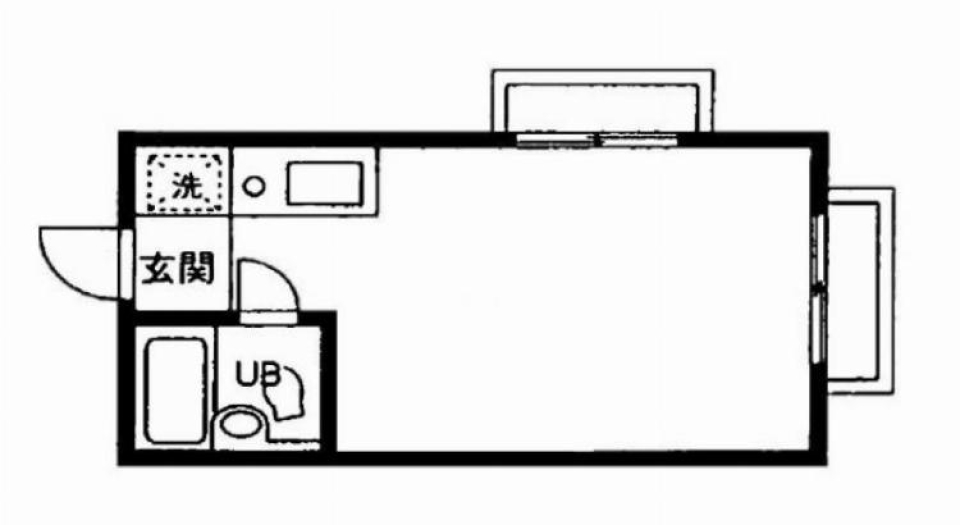 ハイムピア仙川　204号室の間取り図