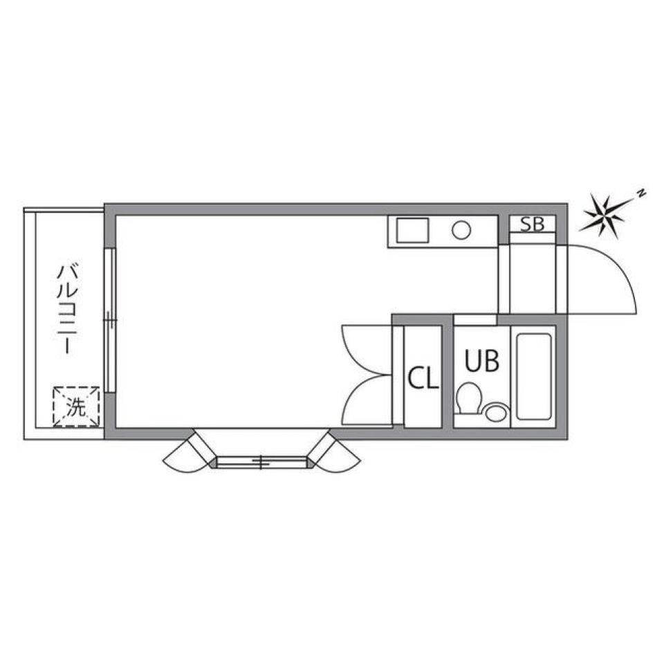 エクレール仙川Part2　206号室の間取り図